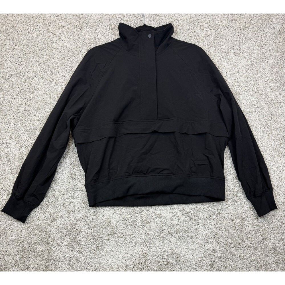 Z by Zella Womens Large Black Pullover Jacket High Neck Athleisure Activewear